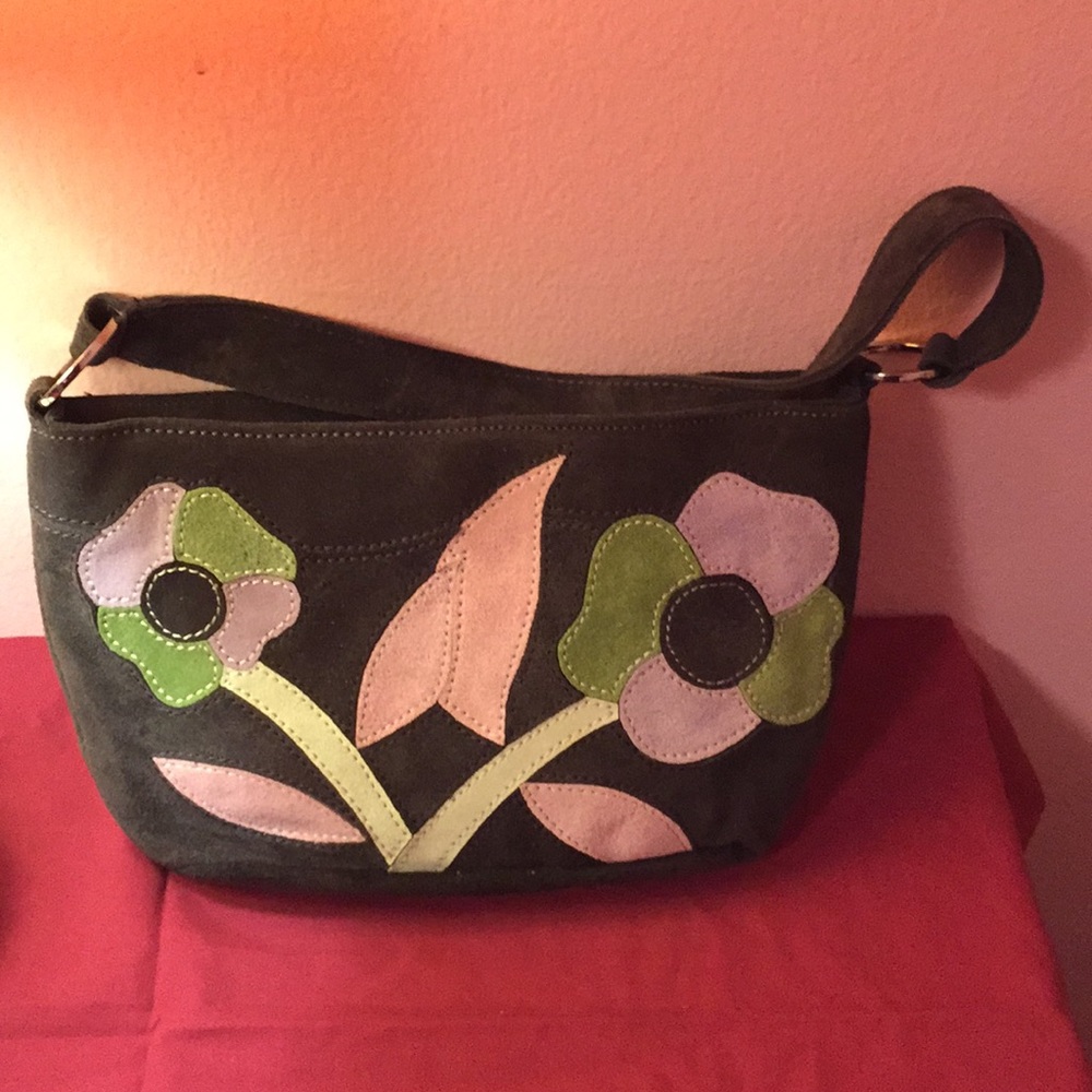 New York and Co small 100% cow suede shoulder bag